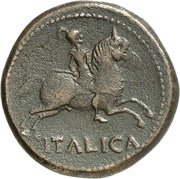 As - Augustus ITALICA reverse image