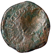 As - Tiberius Countermarked LA obverse image