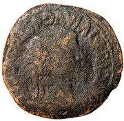 As - Tiberius Countermarked monogram obverse image