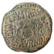 As - Tiberius Countermarked S reverse image