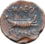 Semis C MAECI QVINQ, Rome, 75 BC - 27 BC reverse image