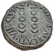 Semis - Augustus C AQVINVS MELA II VIR QVIN reverse image