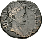 As - Augustus C VAR RVF SEX IVL POL II VIR Q obverse image