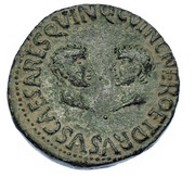 As - Tiberius C V I N C NERO ET DRVSVS CAESARES QVINQ reverse image