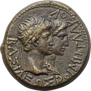 Æ24 - Rhoemetalkes I ΚΑΙΣΑΡΟΣ ΣΕΒΑΣΤΟΥ, uncertain mint obverse image