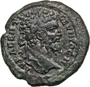 Æ 31 - Septimius Severus AYΓOYCTHC TPAIANHC; Augusta Traiana obverse image