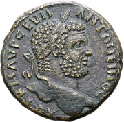 Æ30 - Caracalla AYΓOYCTHC TPAIANHC; Augusta Traiana, Rome, 198-217 obverse image
