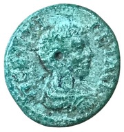 Æ17 - Geta AYΓ TΡAIANHC; Augusta Traiana obverse image