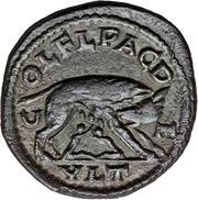 Hemiobol - Otacilia Severa COL FL PAC DEVLT; Deultum, Rome, 244-249 reverse image