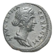 Æ22 - Faustina II ΟYΛΠΙΑC ΠΑVΤΑΛΙΑC; Pautalia obverse image