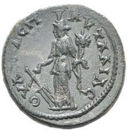Æ22 - Faustina II ΟYΛΠΙΑC ΠΑVΤΑΛΙΑC; Pautalia reverse image