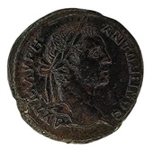 Æ28 - Caracalla Serpent; Pautalia obverse image