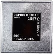 500 Francs Madonna della tenerezza, Cameroon, 2017 reverse image