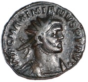 Antoninianus - Maximian I struck under Carausius; PAX; Londinium obverse image
