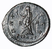 Antoninianus - Diocletian struck under Carausius; PAX; Londinium, Rome, 292-293 reverse image