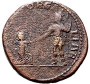 Double Sestertius - Postumus RESTITVTOR GALLIAR; Lugdunum reverse image