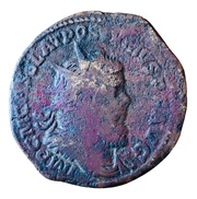 Double Sestertius - Postumus FIDES MILITVM; Lugdunum obverse image