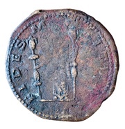 Double Sestertius - Postumus FIDES MILITVM; Lugdunum, Rome, 260-269 reverse image