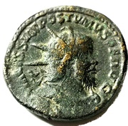 Double Sestertius - Postumus LAETITIA AVG; Treveri obverse image