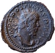 Antoninianus - Postumus LAETITIA AVG; Lugdunum obverse image