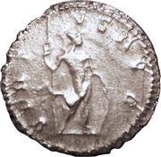 Antoninianus - Postumus VIRTVS AVG; Mars; Lugdunum, Rome, 260-269 reverse image