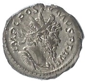 Antoninianus - Postumus SALVS AVG; Aesculapius obverse image