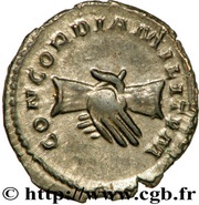 Antoninianus - Marius CONCORDIA MILITVM; Treveri, Rome, 269 reverse image