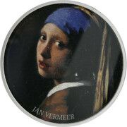 500 Francs Girl with a Pearl Earring, Cameroon, 2017 reverse image