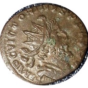 Antoninianus - Victorinus INVICTVS; no star obverse image
