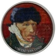 500 Francs Self-Portrait with Bandaged Ear and Pipe, Cameroon, 2017 reverse image