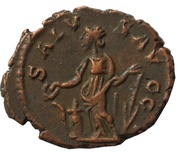 Antoninianus - Tetricus I SALVS AVGG - IMP C TETRICVS PF AVG; Treveri reverse image