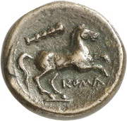 Litra Anonymous; ROMA, Rome, 230 BC - 226 BC reverse image