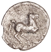 Litra Anonymous; ROMA, Rome, 225 BC - 212 BC reverse image