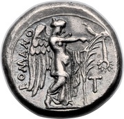 Didrachm Anonymous; ROMANO, Rome, 265 BC - 241 BC reverse image