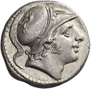 Didrachm Anonymous; ROMA obverse image