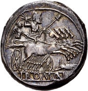 Didrachm Anonymous; ROMA, Rome, 214 BC - 212 BC reverse image