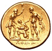 ½ Stater Dioscuri; ROMA reverse image