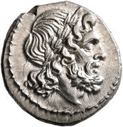 Victoriatus Anonymous; ROMA; Luceria obverse image