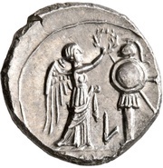 Victoriatus Anonymous; ROMA; Luceria reverse image