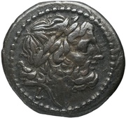 Victoriatus LT; ROMA obverse image