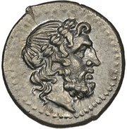 Victoriatus Anonymous; ROMA ; letters on reverse obverse image