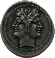 Quadrigatus Anonymous; ROMA obverse image