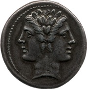 Quadrigatus Anonymous; ROMA obverse image