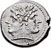 Quadrigatus Anonymous; ROMA obverse image