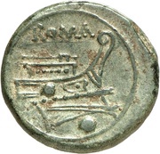 Uncia Anonymous; ROMA, Rome, 215 BC - 212 BC reverse image