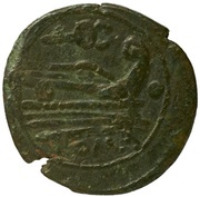 Uncia Caduceus 1; ROMA, Rome, 211 BC - 208 BC reverse image