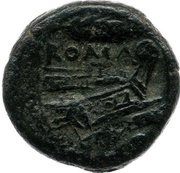 Uncia Anonymous; ROMA, Rome, 211 BC - 210 BC reverse image