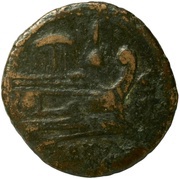 Sextans Apex and Hammer; ROMA, Rome, 211 BC - 208 BC reverse image