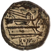 Sextans KA; ROMA, Rome, 211 BC - 208 BC reverse image