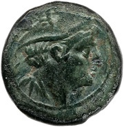 Sextans Publius Manlius Vulso; ROMA obverse image